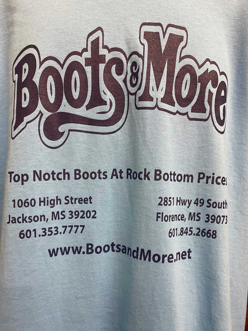 Boots & More Blue Port & Co T-Shirt CLOSEOUT