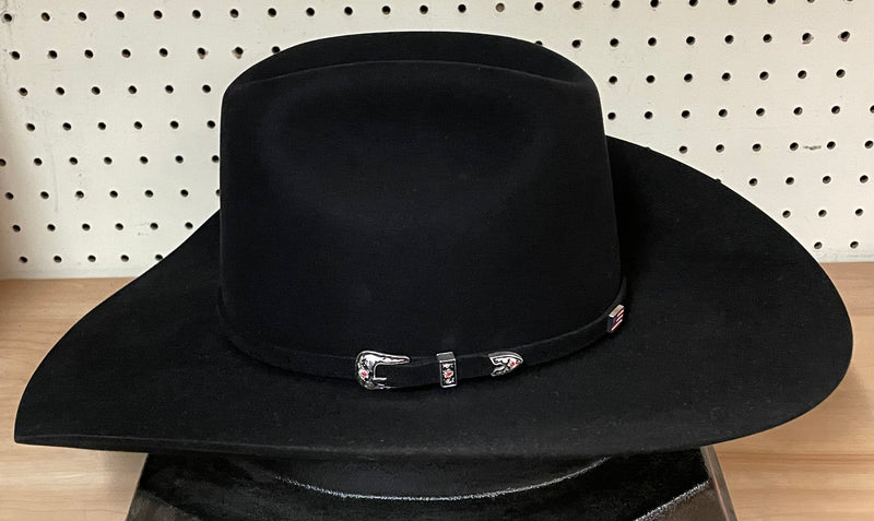 American Hat 20X Black Rancher Crease Crown and Brim Felt Hat (Call to check availability)