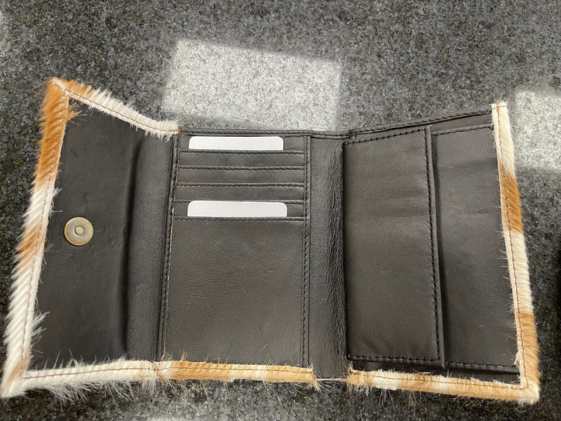 Myra Bag S-2675 Panda Swag Leather and Hairon Wallet