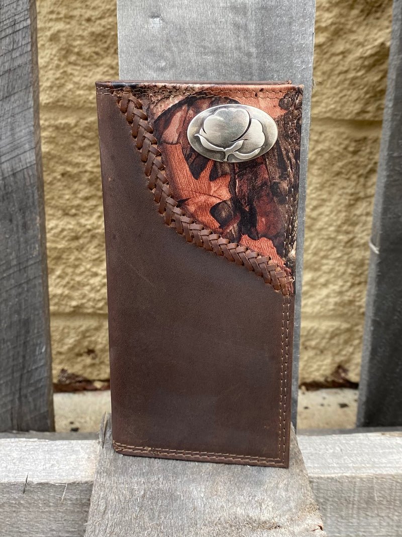 Zep-Pro IWT4FNC-Cotton Concho 1/2 Mossy Oak Camo Tall Wallet