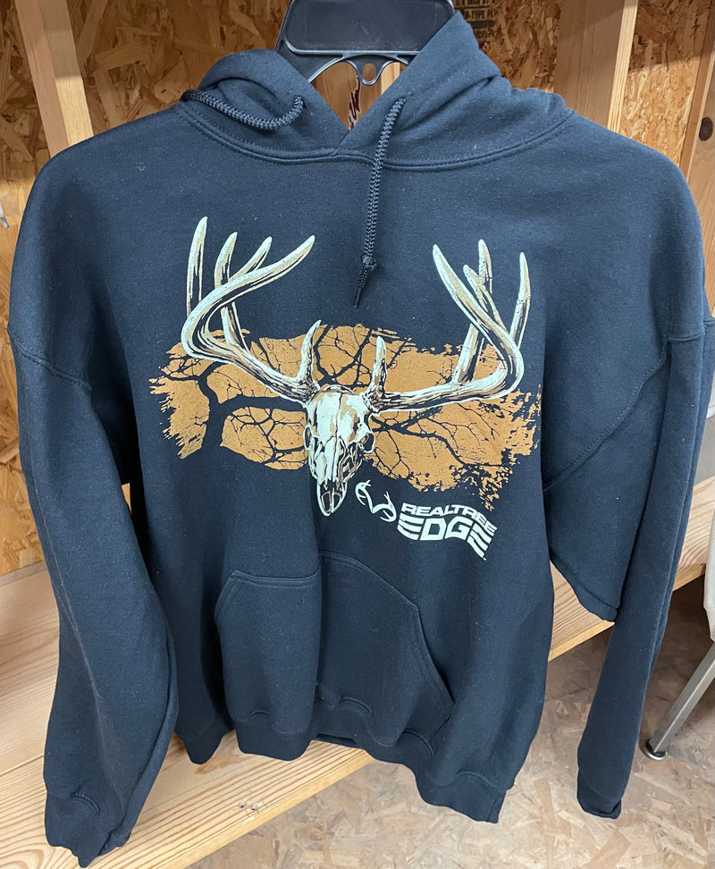 Real Tree Camo "Gnarly Skull" 7766 Black Hoodie LIMITED STOCK  *CLOSEOUT*
