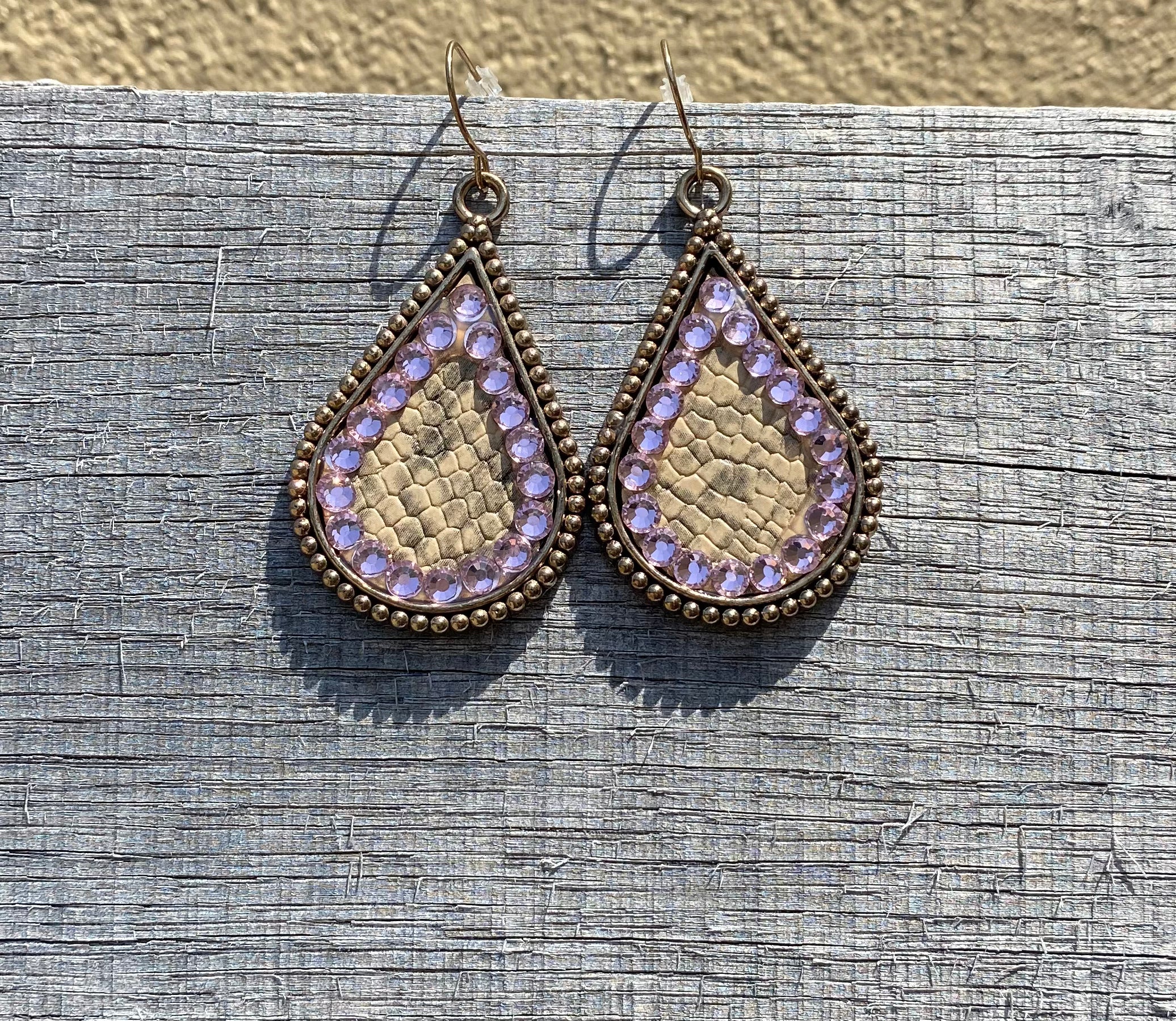 Animal Print Earring w/Crystal Accent ERZ190525-68
