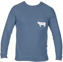 Mississippi Cattle Company MSCATTLELS-10 Blue Jean Long Sleeve Comfort Color T-Shirt