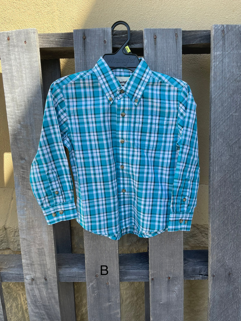 Boy's Wrangler 112326421 Classic Fit Long Sleeve Shirt