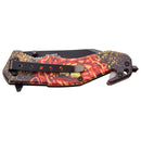 Features Cutter, Glass Breaker, Pocket Clip back view