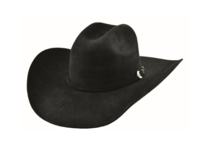 Justin 3X Americana Black 4 1/2" Brim Wool Hat