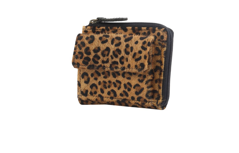 Myra Bag S-2712 MINI DYNAMITE LEATHER AND HAIRON WALLET