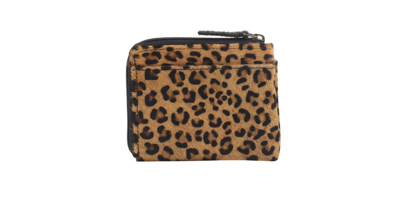 Myra Bag S-2712 MINI DYNAMITE LEATHER AND HAIRON WALLET