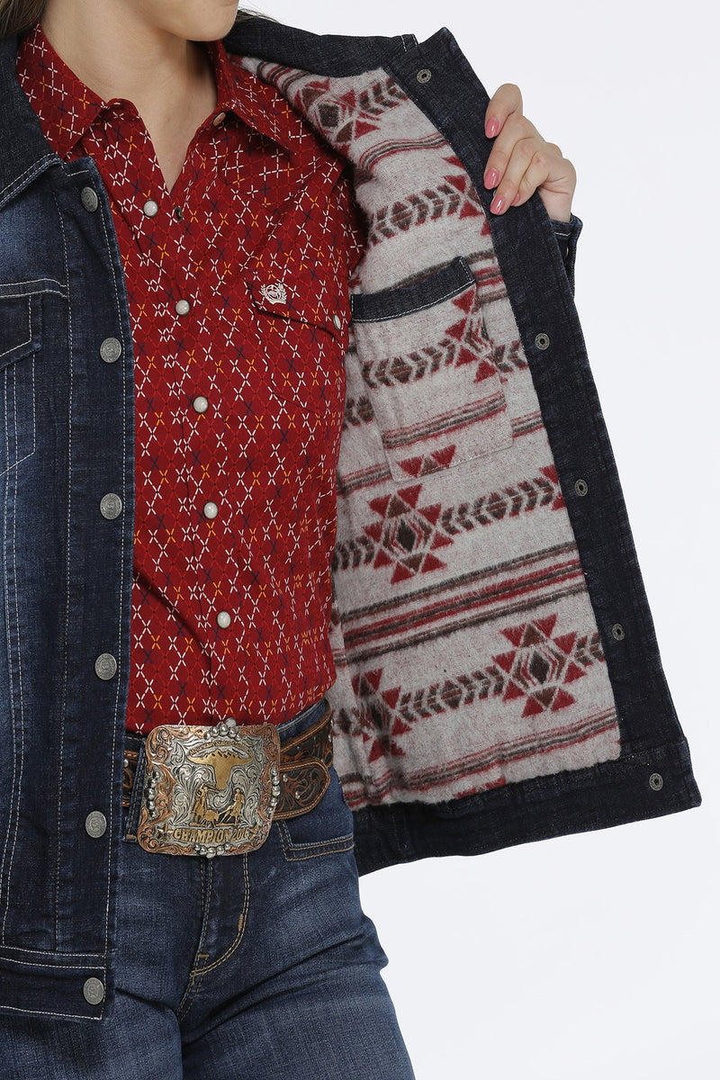 Women's Cinch MAJ9878004 Indigo Denim Trucker Jacket (SHOP IN-STORES TOO) FINAL SALE