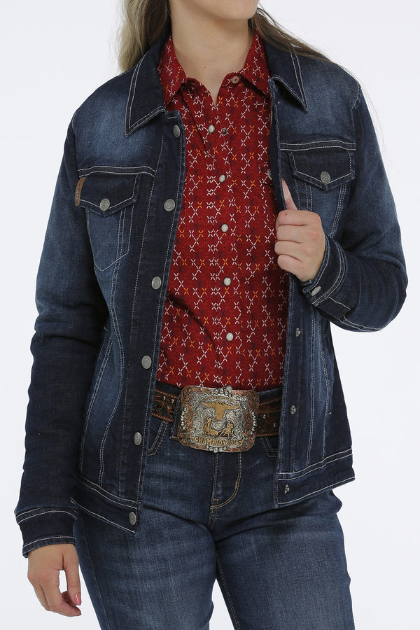 Women's Cinch MAJ9878004 Indigo Denim Trucker Jacket (SHOP IN-STORES TOO) FINAL SALE