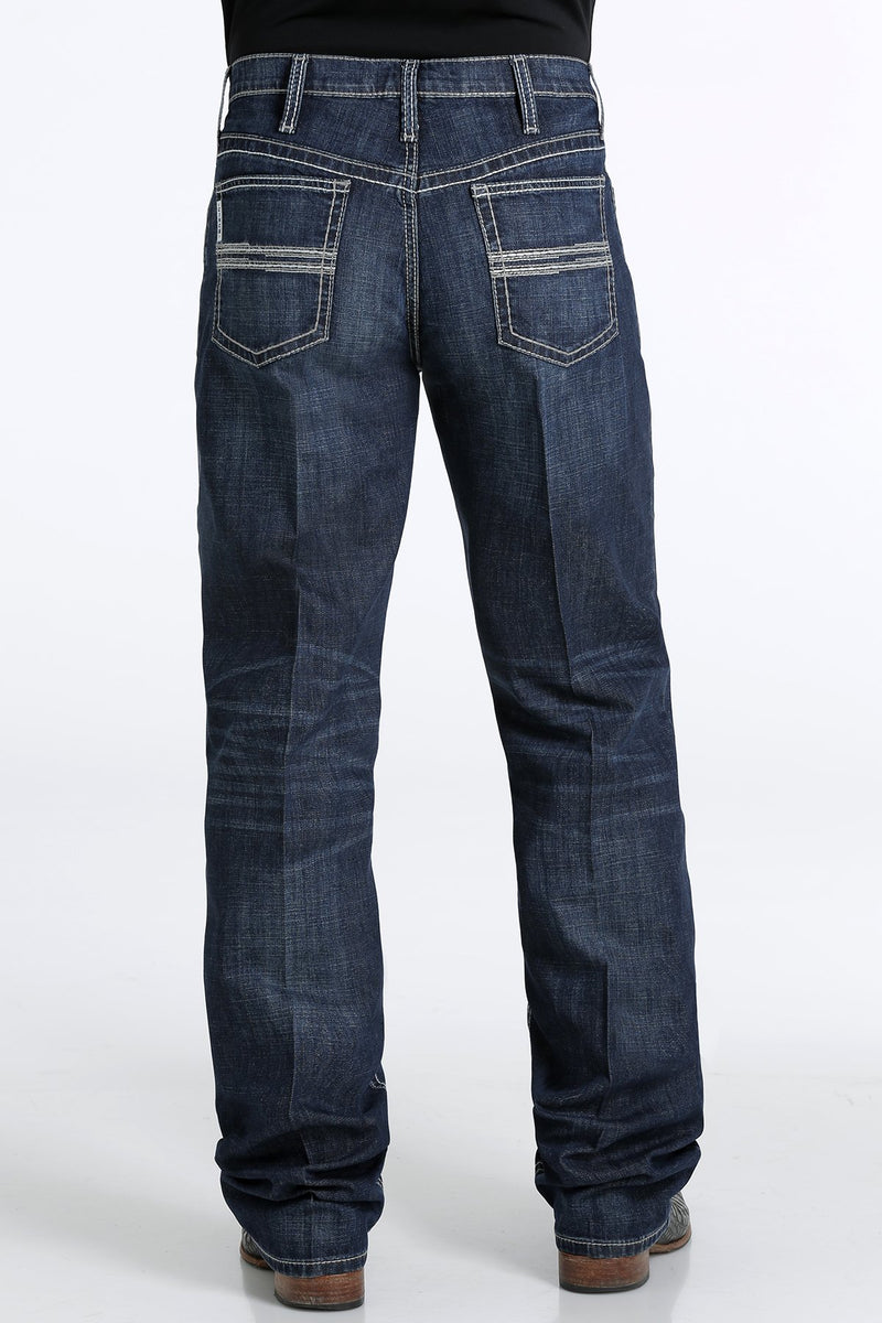 Men's Cinch MB92834039 White Label Dark Stonewash Jean