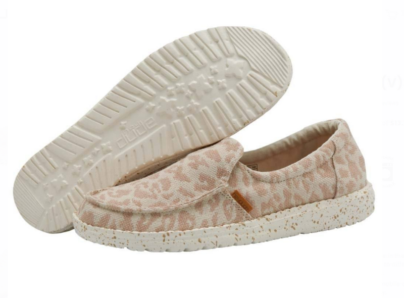 Women's Hey Dude’s 140011710 Misty Woven Cheetah Tan Shoe *Closeout*