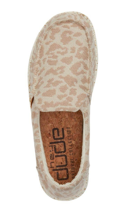 Women's Hey Dude’s 140011710 Misty Woven Cheetah Tan Shoe *Closeout*