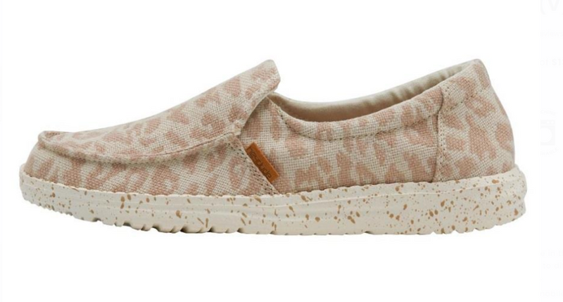 Women's Hey Dude’s 140011710 Misty Woven Cheetah Tan Shoe *Closeout*