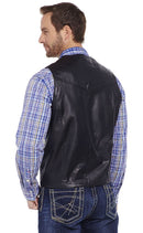 Cripple Creek ML3059-41 Black Lamb Skin Leather Vest