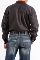 Men's Cinch MT10320083 Solid Black Classic Fit Button Down Long Sleeve Shirt