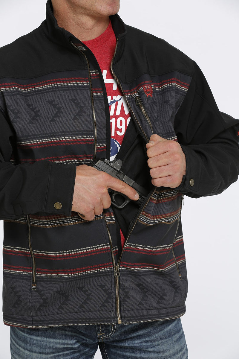 Cinch MWJ1538002 Men's Black Concealed Carry Bonded Jacket *Closeout*