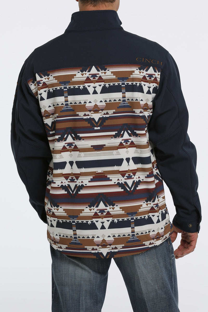 Cinch MWJ1583001 Men's Navy Southwestern Print Bonded Jacket (SHOP IN-STORES TOO)
