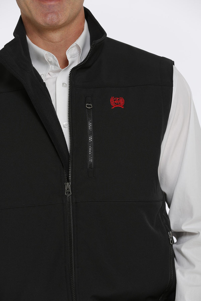 Men's Cinch MWV1541005 Black Concealed Carry Bonded Vest (SHOP IN-STORES TOO)