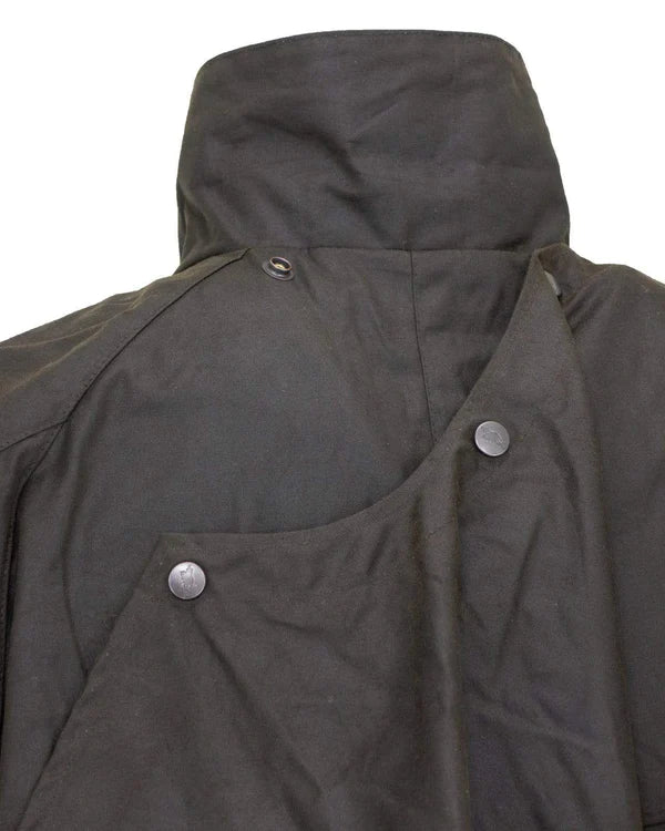 Men's Outback Trading Co 2042-BRN Long Brown Low Rider Oilskin Duster Coat