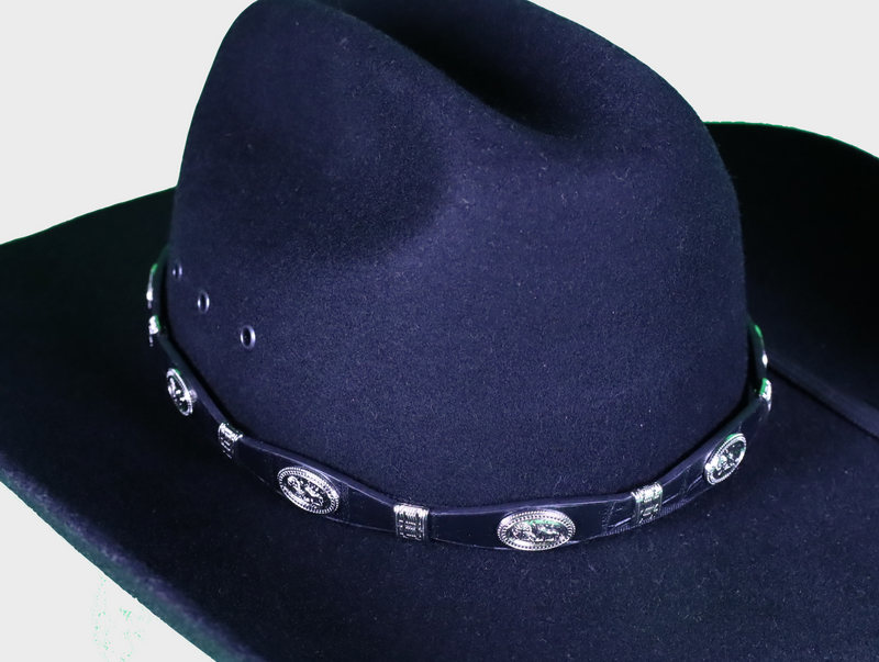 Top Notch Accessories HBPRYCWBOYBLK Black Praying Cowboy Hat Band