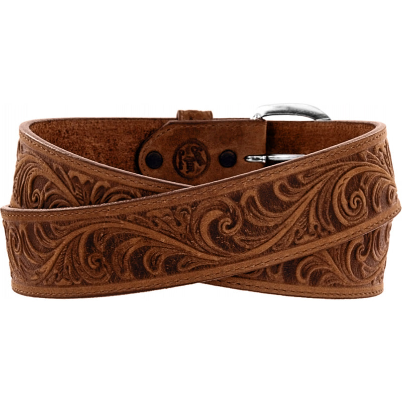 Silver Creek 53909 Western Scroll Tooled Belt