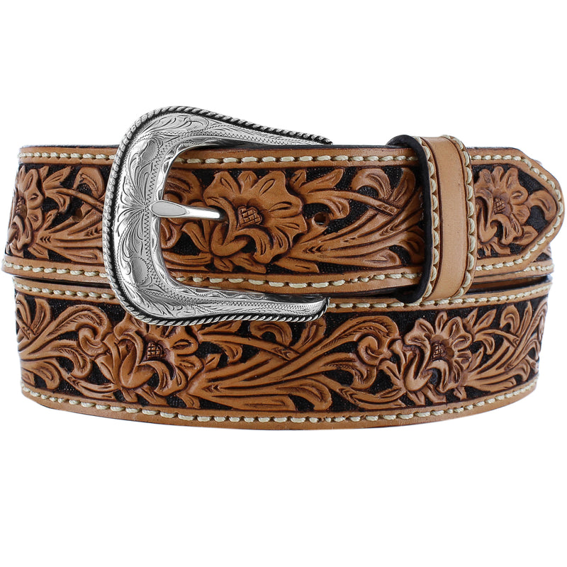 Tony Lama C42504 Tan Veracruz Vine Belt SALE