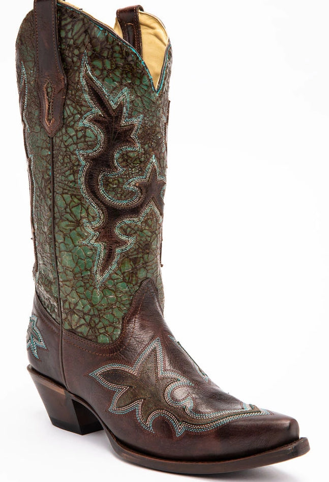 Corral R1178 13" Turquoise Snip Toe *CLOSEOUT* AS IS