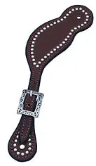 Hilltop Tack Supply RB-669 Women's Tear Drop Spur Strap with Spots
